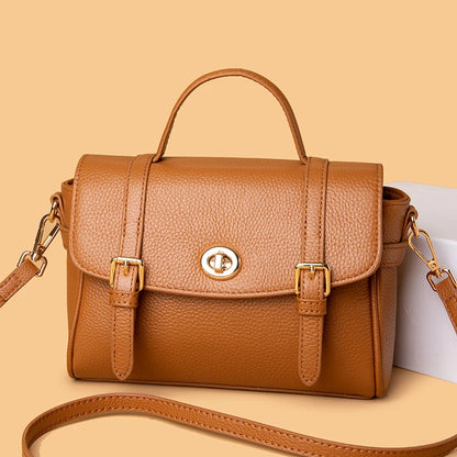 2023 New Soft Leather Shoulder Messenger Bag Women's Simple Mobile Phone Zero Wallet Handbags Luxury Bags For Wome Cowhide Bags