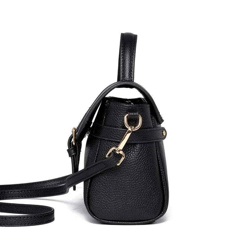 2023 New Soft Leather Shoulder Messenger Bag Women's Simple Mobile Phone Zero Wallet Handbags Luxury Bags For Wome Cowhide Bags