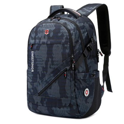 2023 New Waterproof Man Backpack Fit 17inch Laptop USB Charging Backpack Women Oxford Travel Male Bag Vintage School Bag Mochila