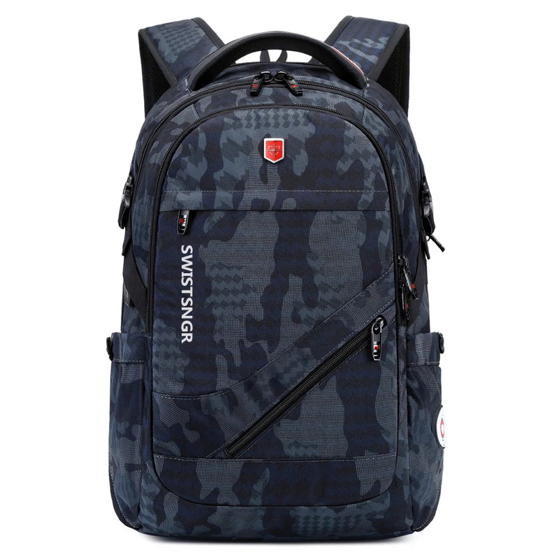 2023 New Waterproof Man Backpack Fit 17inch Laptop USB Charging Backpack Women Oxford Travel Male Bag Vintage School Bag Mochila