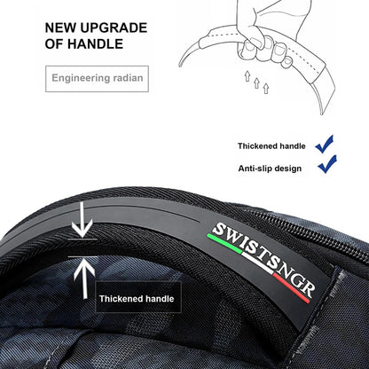 2023 New Waterproof Man Backpack Fit 17inch Laptop USB Charging Backpack Women Oxford Travel Male Bag Vintage School Bag Mochila