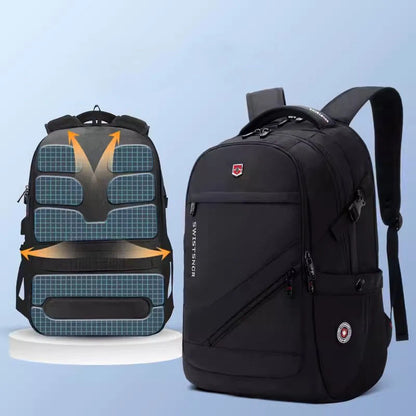 2023 New Waterproof Man Backpack Fit 17inch Laptop USB Charging Backpack Women Oxford Travel Male Bag Vintage School Bag Mochila