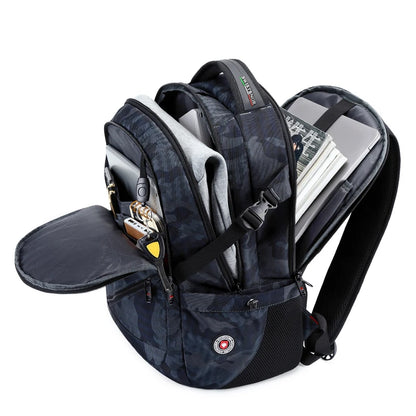 2023 New Waterproof Man Backpack Fit 17inch Laptop USB Charging Backpack Women Oxford Travel Male Bag Vintage School Bag Mochila