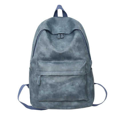 2023 New Woman Backpack PU Leather Rucksack Women's Knapsack Multi-pocket Bagpacks School Bags for Teenage Girls Boys Mochila