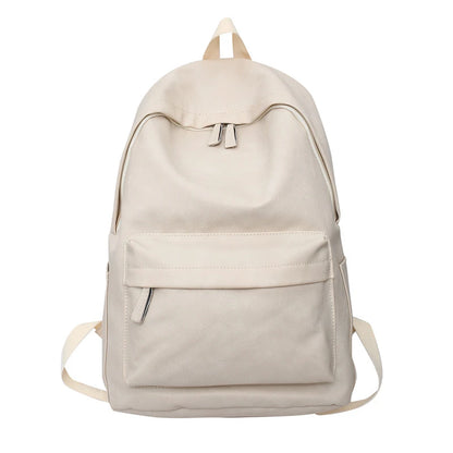 2023 New Woman Backpack PU Leather Rucksack Women's Knapsack Multi-pocket Bagpacks School Bags for Teenage Girls Boys Mochila