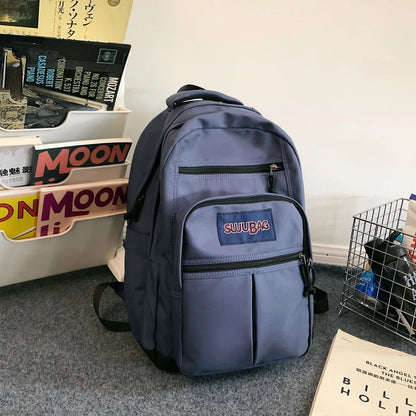 2023 New Woman Man Large Capacity Backpack Schoolbag For Teenage Girls Boys Casual Travel Rucksack College Student Bagpack