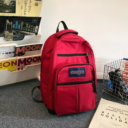 2023 New Woman Man Large Capacity Backpack Schoolbag For Teenage Girls Boys Casual Travel Rucksack College Student Bagpack