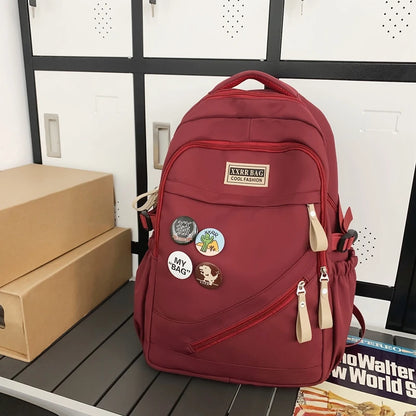 2023 New Woman Man School Backpack Cute Schoolbag For Teenage Girls Boys Large Capacity Student Book Rucksack Mochila