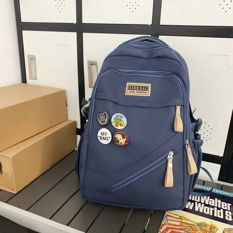 2023 New Woman Man School Backpack Cute Schoolbag For Teenage Girls Boys Large Capacity Student Book Rucksack Mochila