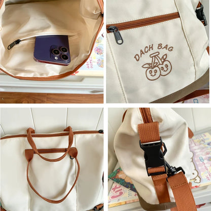 2023 New Woman Nylon Backpack Schoolbag For Teenage Girls Boys ,Casual Travel Rucksack Small High Quality