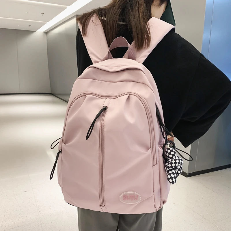 2023 New Women Backpack Female Cool Waterproof Nylon Travel Bag Large Capacity Kawaii Schoolbag Girl Student Bookbag