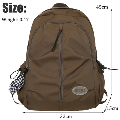 2023 New Women Backpack Female Cool Waterproof Nylon Travel Bag Large Capacity Kawaii Schoolbag Girl Student Bookbag