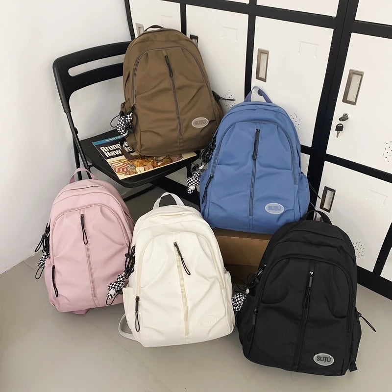 2023 New Women Backpack Female Cool Waterproof Nylon Travel Bag Large Capacity Kawaii Schoolbag Girl Student Bookbag