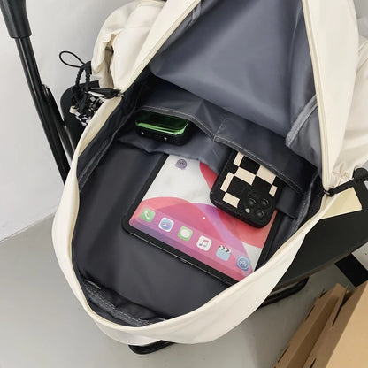 2023 New Women Backpack Female Cool Waterproof Nylon Travel Bag Large Capacity Kawaii Schoolbag Girl Student Bookbag