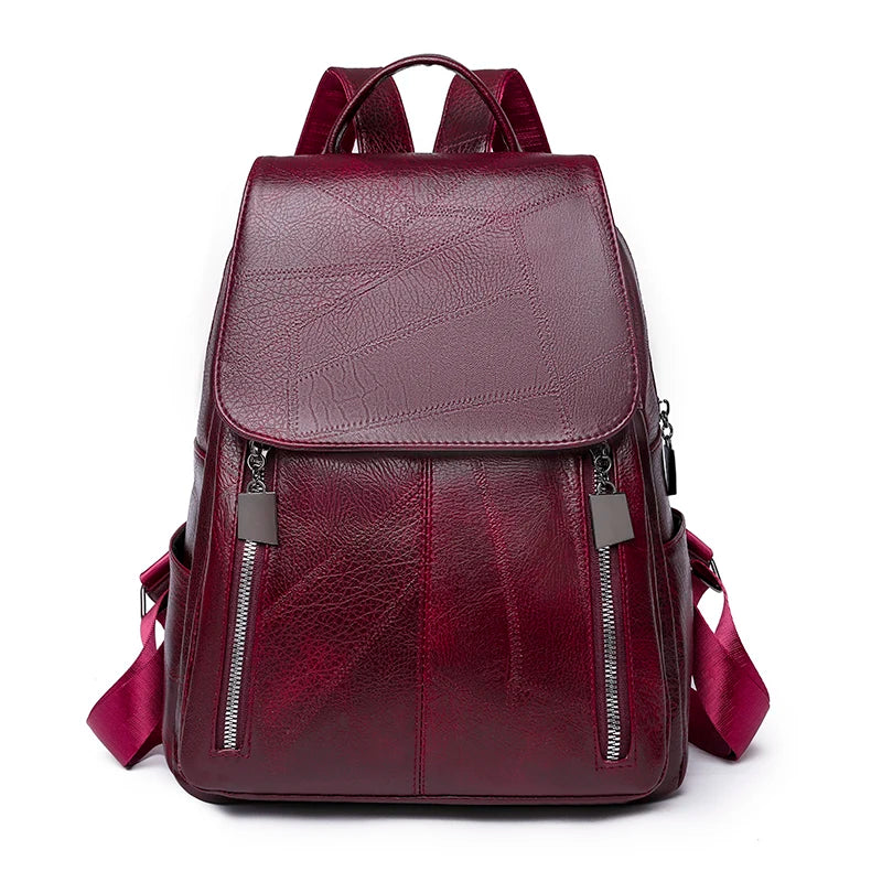 2023 New Women Leather Backpacks Fashion Shoulder Bags Female Backpack Ladies Travel Backpack School Bags For Girls Sac a Dos