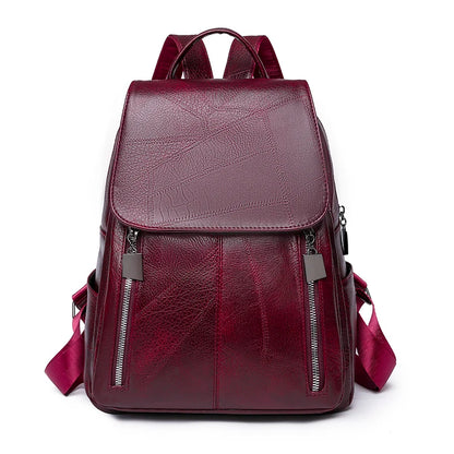 2023 New Women Leather Backpacks Fashion Shoulder Bags Female Backpack Ladies Travel Backpack School Bags For Girls Sac a Dos