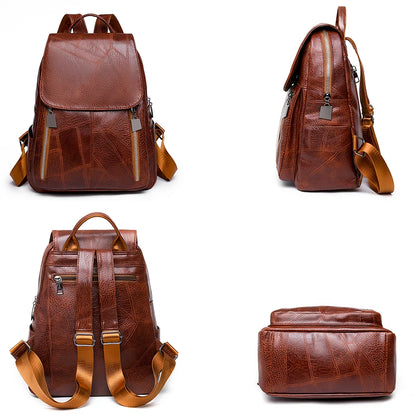 2023 New Women Leather Backpacks Fashion Shoulder Bags Female Backpack Ladies Travel Backpack School Bags For Girls Sac a Dos