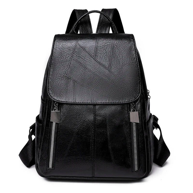2023 New Women Leather Backpacks Fashion Shoulder Bags Female Backpack Ladies Travel Backpack School Bags For Girls Sac a Dos