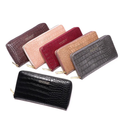 2023 New Women Wallets PU Lady Wristband Clutch Bags Girls Long Money Coin Purse Pack Card ID Holder Handbag bolsos  y  original