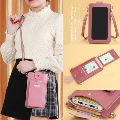 2023 New Women's Messenger Phone Bag Touch Screen Clutch Bag Fashion Crossbody Shoulder Bags