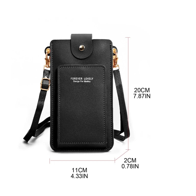 2023 New Women's Messenger Phone Bag Touch Screen Clutch Bag Fashion Crossbody Shoulder Bags