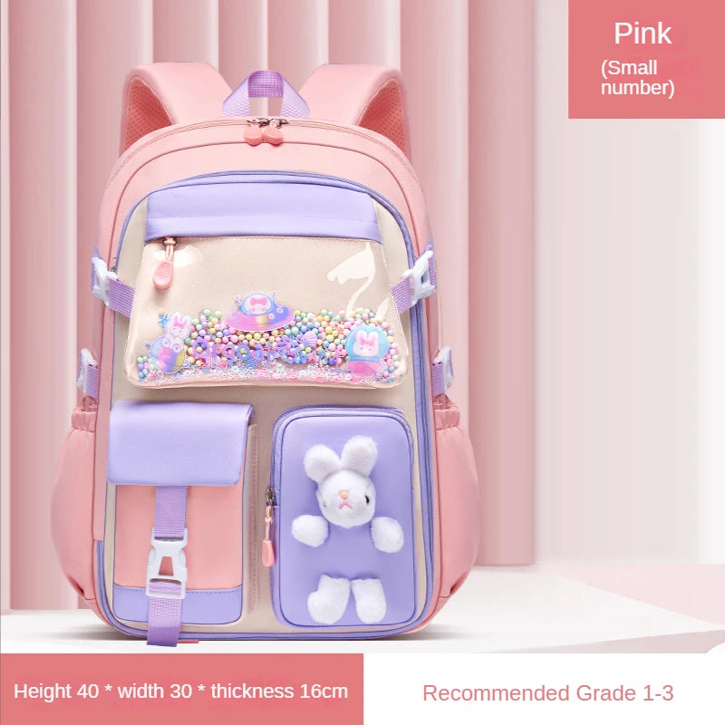2023 Primary School Girls' Schoolbag Kawaii Lightweight Children's Bag Waterproof Bags Colorful Travel Backpack Mochilas Gifts