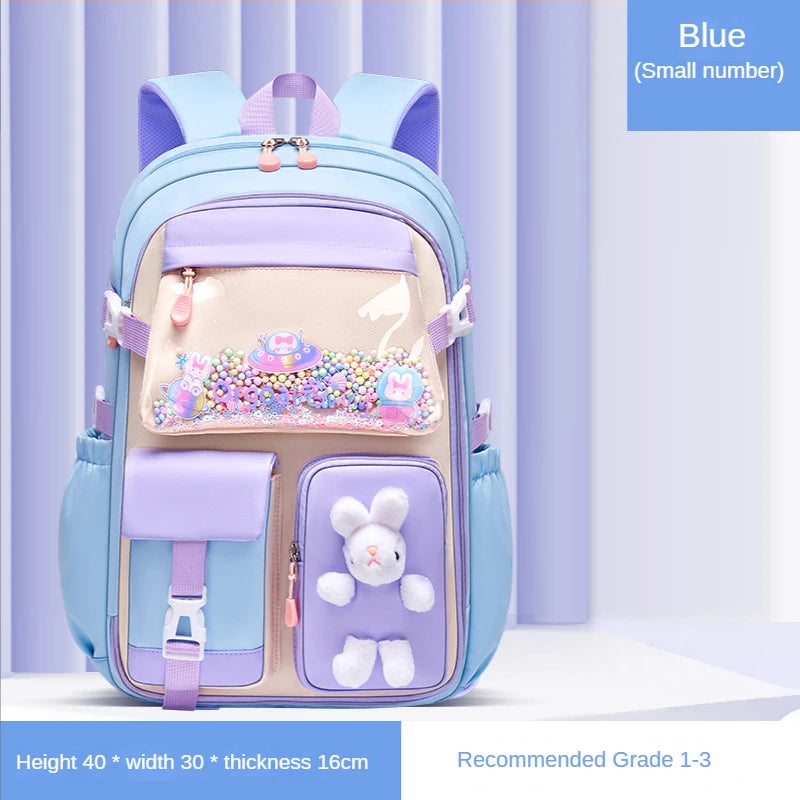 2023 Primary School Girls' Schoolbag Kawaii Lightweight Children's Bag Waterproof Bags Colorful Travel Backpack Mochilas Gifts