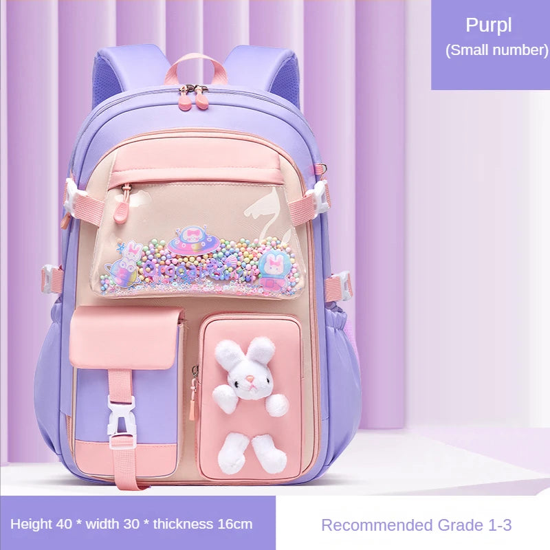 2023 Primary School Girls' Schoolbag Kawaii Lightweight Children's Bag Waterproof Bags Colorful Travel Backpack Mochilas Gifts