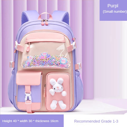 2023 Primary School Girls' Schoolbag Kawaii Lightweight Children's Bag Waterproof Bags Colorful Travel Backpack Mochilas Gifts