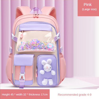 2023 Primary School Girls' Schoolbag Kawaii Lightweight Children's Bag Waterproof Bags Colorful Travel Backpack Mochilas Gifts