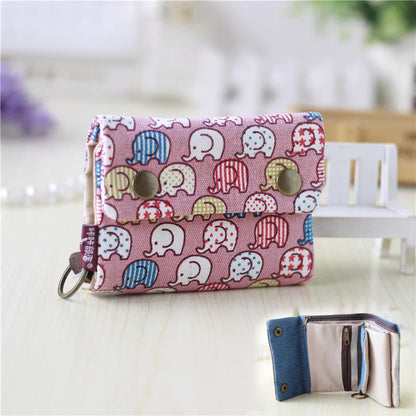 2023 Red Heart A Women Wallets Large Capacity Canvas Lady Purse Handbags Girls Student Zipper Mobile Bag Coins Wallet carteira