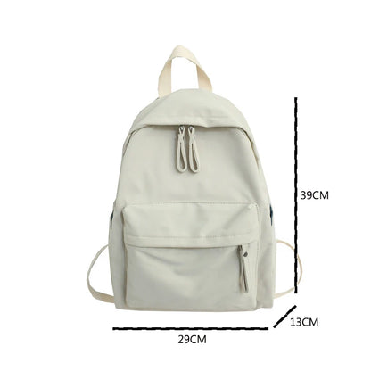 2023 School Backpack Women Canvas Student Double Shoulder Bag Schoolbag For Teenager Girls Boy satchel Bolsa Para La Escuela