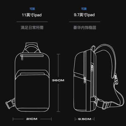 2023 Shoulder Bag Men Waterproof USB Male Crossbody Bag Women Short Travel Messenger Chest Sling Fashion Designer Chest Bag