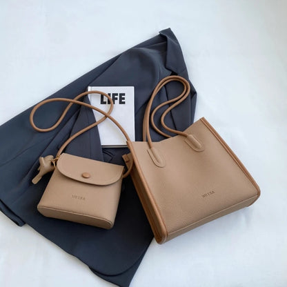 2023 Shoulder Bag Tote with Small Crossbody Bag Versatile Bucket Bag for Girl