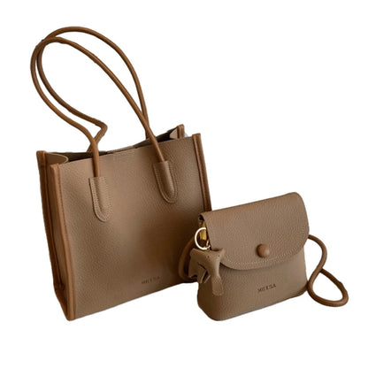 2023 Shoulder Bag Tote with Small Crossbody Bag Versatile Bucket Bag for Girl