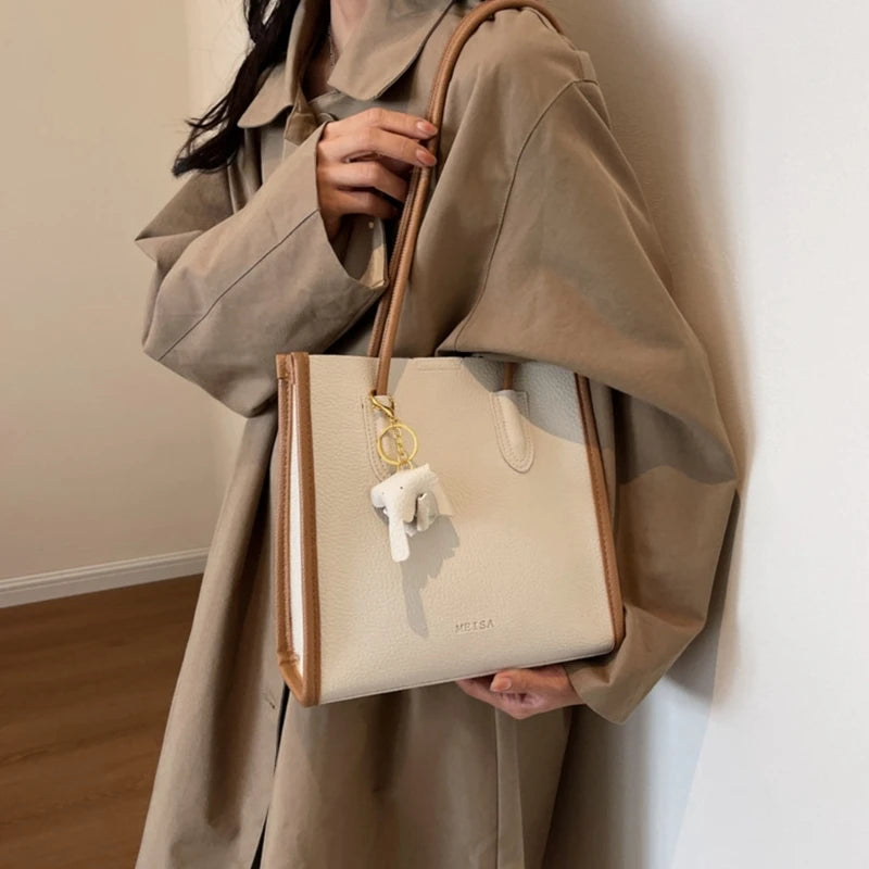 2023 Shoulder Bag Tote with Small Crossbody Bag Versatile Bucket Bag for Girl