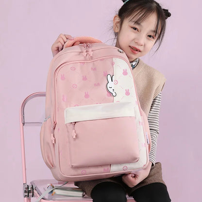 2023 Simple Fashion Girls School Backpacks Light Elementary Student School Bags Large Capacity Travel Bookbag Kawaii Back Pack