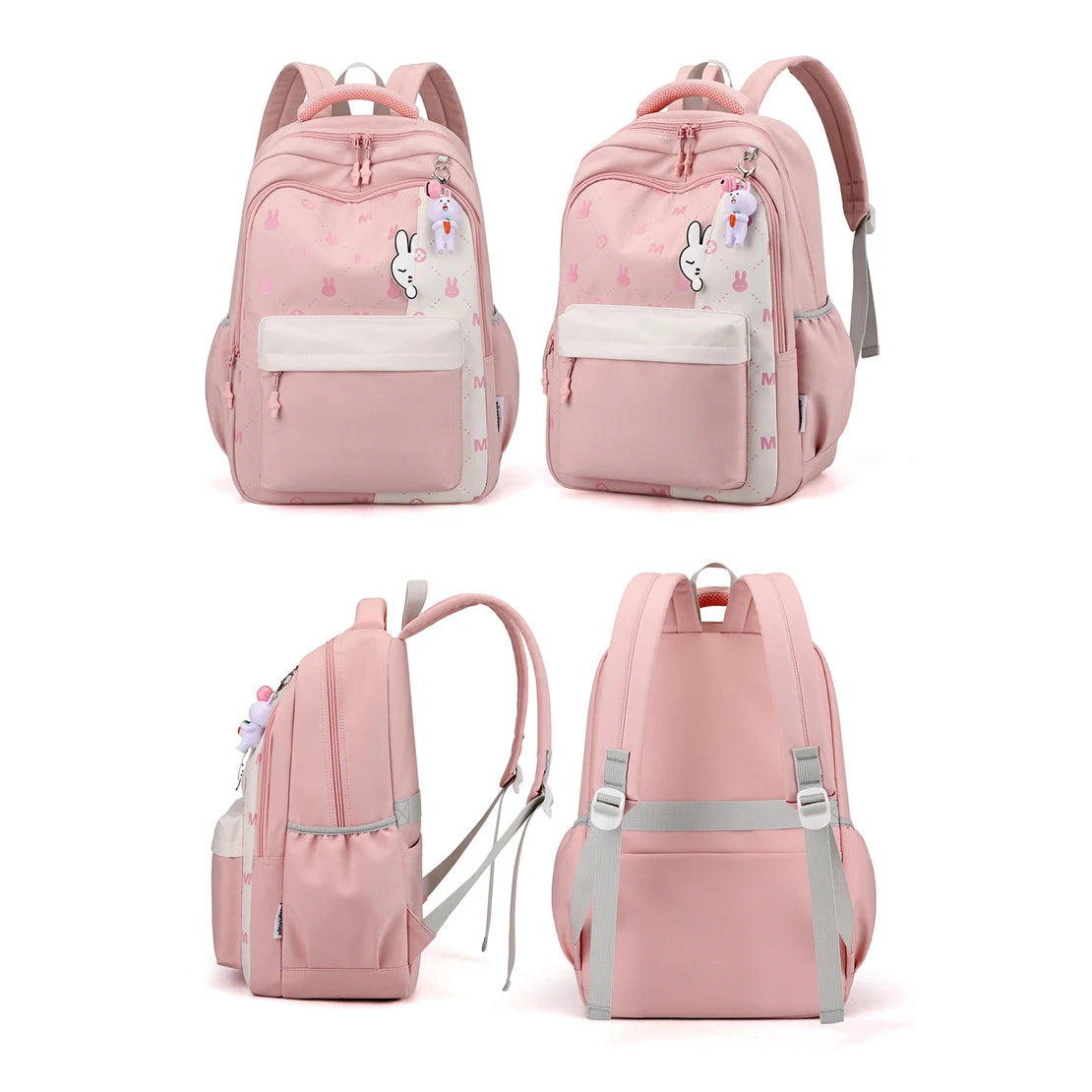 2023 Simple Fashion Girls School Backpacks Light Elementary Student School Bags Large Capacity Travel Bookbag Kawaii Back Pack