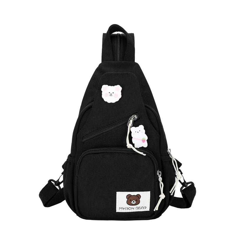 2023 Summer New Multifunctional Women's Backpack Contrasting Color Design Fashion Shoulder Bag Casual Small Student Backpack