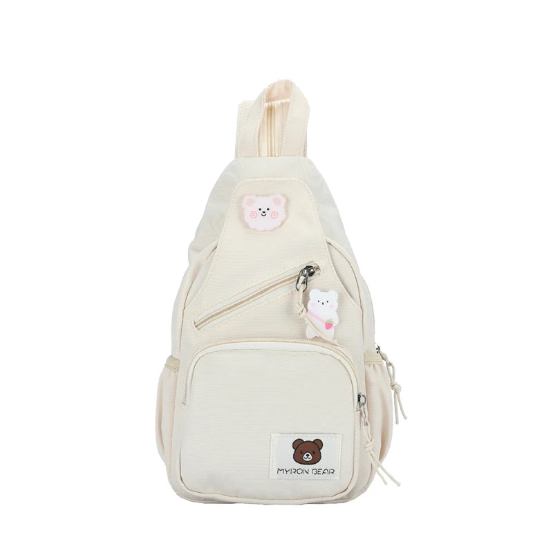 2023 Summer New Multifunctional Women's Backpack Contrasting Color Design Fashion Shoulder Bag Casual Small Student Backpack