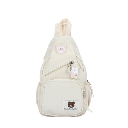 2023 Summer New Multifunctional Women's Backpack Contrasting Color Design Fashion Shoulder Bag Casual Small Student Backpack