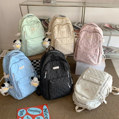 2023 Summer Woman Backpack Schoolbag for Teenage Girls Fashion Female Large Capacity Rucksack High Quality School Bag