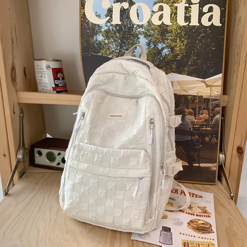 2023 Summer Woman Backpack Schoolbag for Teenage Girls Fashion Female Large Capacity Rucksack High Quality School Bag