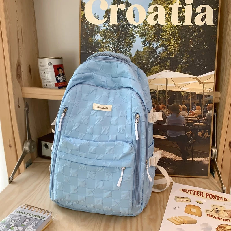 2023 Summer Woman Backpack Schoolbag for Teenage Girls Fashion Female Large Capacity Rucksack High Quality School Bag