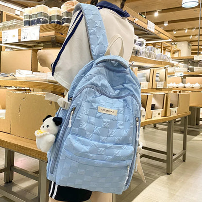 2023 Summer Woman Backpack Schoolbag for Teenage Girls Fashion Female Large Capacity Rucksack High Quality School Bag