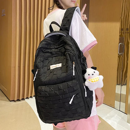 2023 Summer Woman Backpack Schoolbag for Teenage Girls Fashion Female Large Capacity Rucksack High Quality School Bag