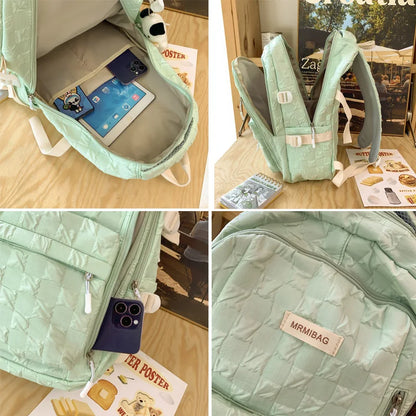 2023 Summer Woman Backpack Schoolbag for Teenage Girls Fashion Female Large Capacity Rucksack High Quality School Bag