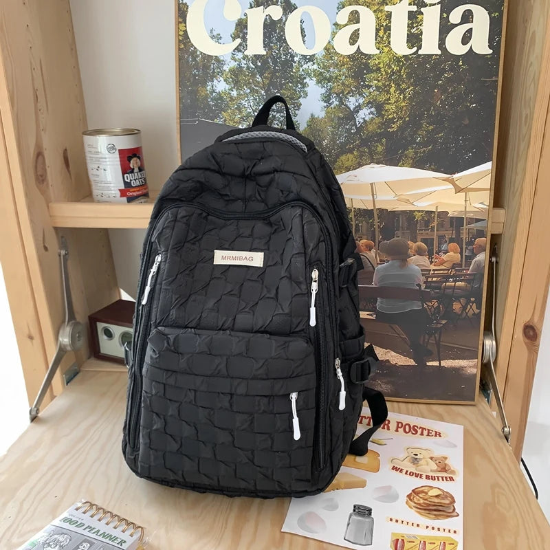 2023 Summer Woman Backpack Schoolbag for Teenage Girls Fashion Female Large Capacity Rucksack High Quality School Bag