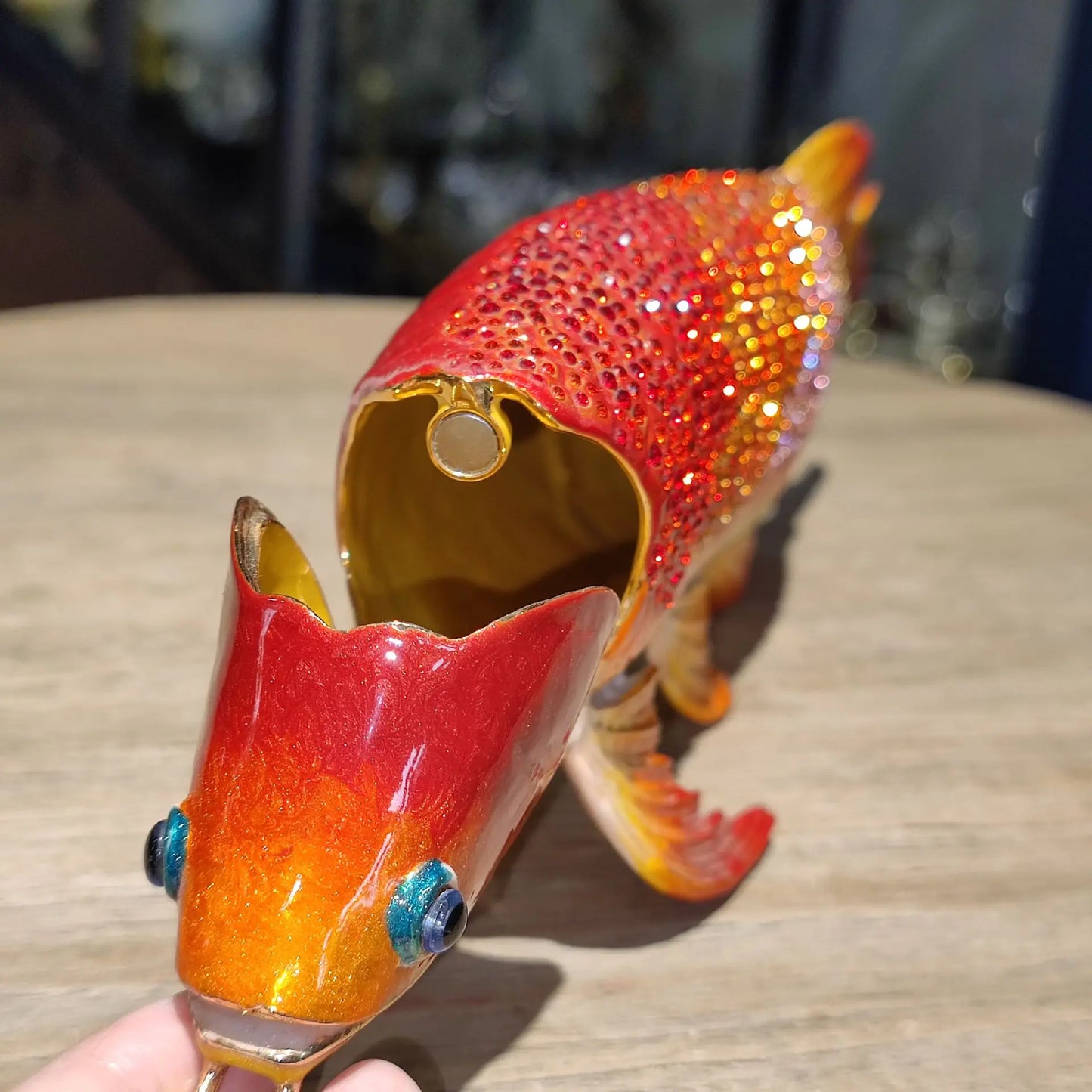 2023 TOP Geomantic omen Home Company business Decorative bring wealth money GOOD LUCK gold Dragon Arowana fish diamond Statue