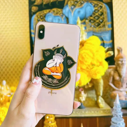 2023 Thailand Buddhist HOME CAR buddha Amulet Mobile phone sticker exorcise evil spirits Bless safety Bring good luck talisman